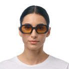 Okkia Andrea Altıgen Unisex Güneş Gözlüğüsiyah / Lens : Sarı