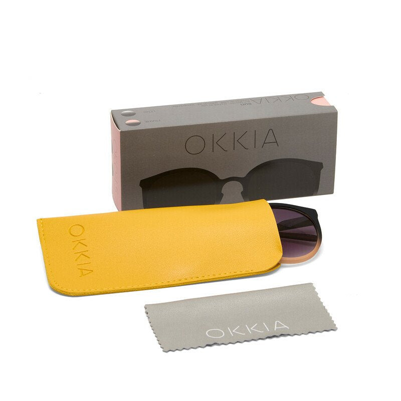 Okkia Berlino Unisex Güneş Gözlüğüsiyah - Pudra/ Lens: Siyah Gradyan