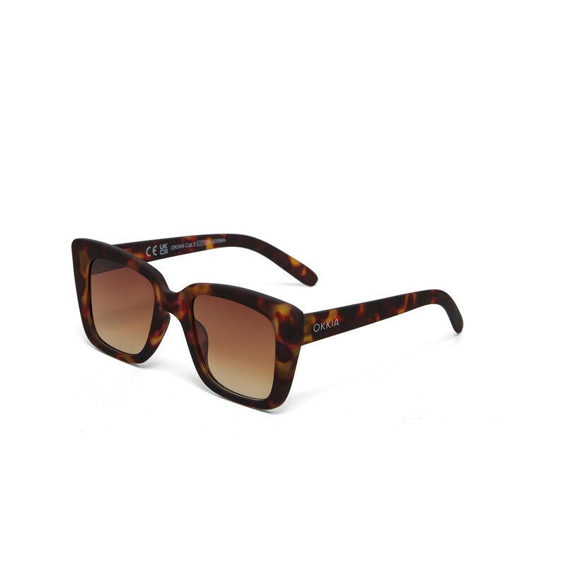 Okkia Elba Unisex Güneş Gözlüğühavana / Lens : Kahverengi Gradyan