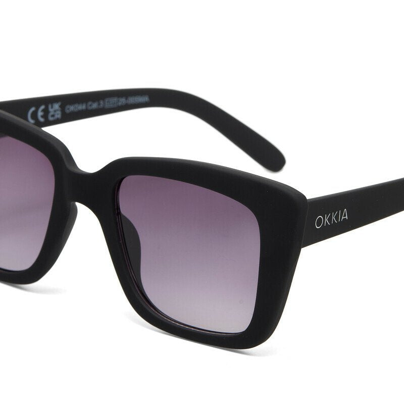 OKKIA-Okkia Elba Unisex Güneş Gözlüğüsiyah / Lens : Siyah Gradyan-Güneş Gözlüğü-2-Milagron.com