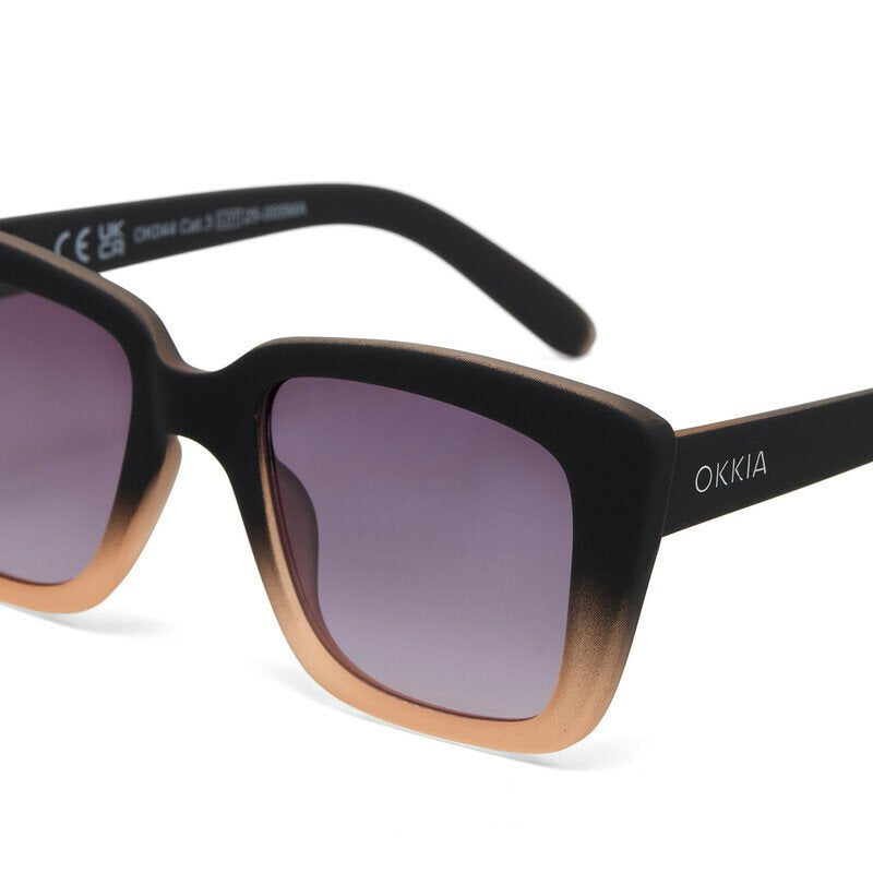 Okkia Elba Unisex Güneş Gözlüğüsiyah - Pudra/ Lens: Siyah Gradyan