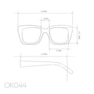 Okkia Elba Unisex Güneş Gözlüğüsiyah - Pudra/ Lens: Siyah Gradyan