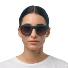 Okkia Firenze Unisex Güneş Gözlüğü Siyah Havana / Lens: Kahverengi Gradyan