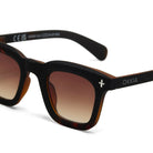 Okkia Firenze Unisex Güneş Gözlüğü Siyah Havana / Lens: Kahverengi Gradyan