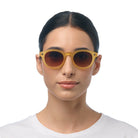 Okkia Milano Unisex Güneş Gözlüğü Sarı / Lens: Kahverengi Gradyan