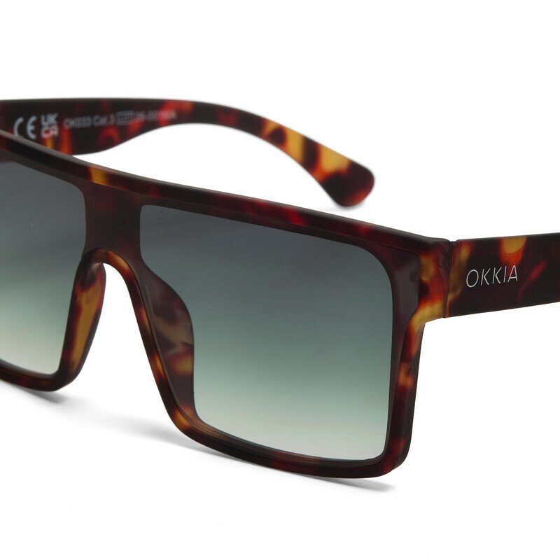 Okkia Tokyo Unisex Güneş Gözlüğühavana / Lens : Yeşil
