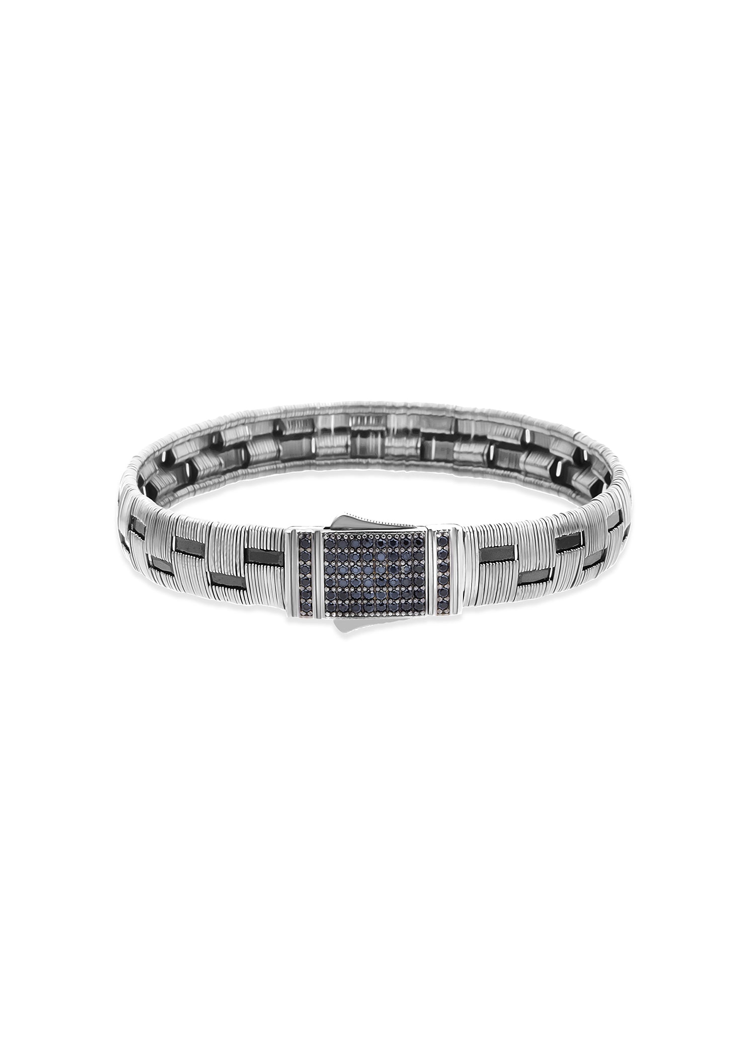 Obsidian Silver Erkek Bileklik