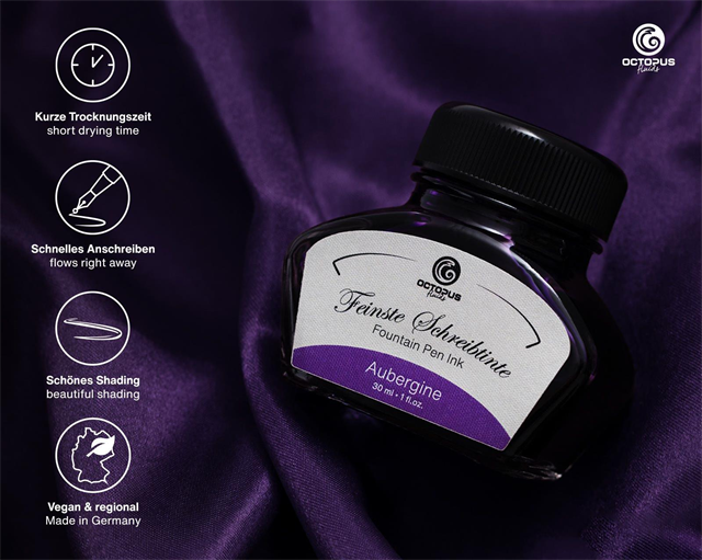 Octopus Fluids Aubergine Mürekkep 30 Ml