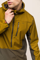 Airshell Rüzgar Ve Suya Dayanıklı Yarım Fermuar Anorak - Yağ Yeşili