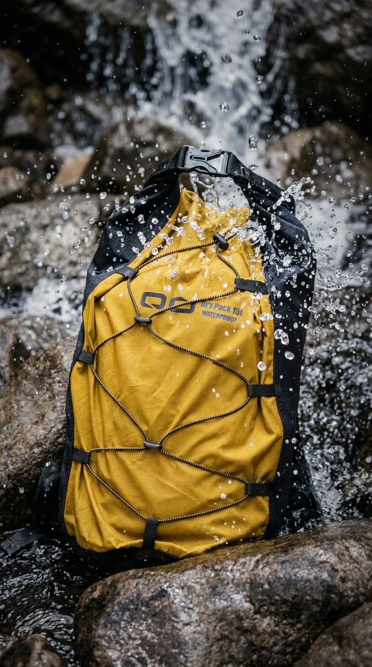 Airshell Su Geçirmez Sırt Çantası Dry Pack 15L - Yağ Yeşili