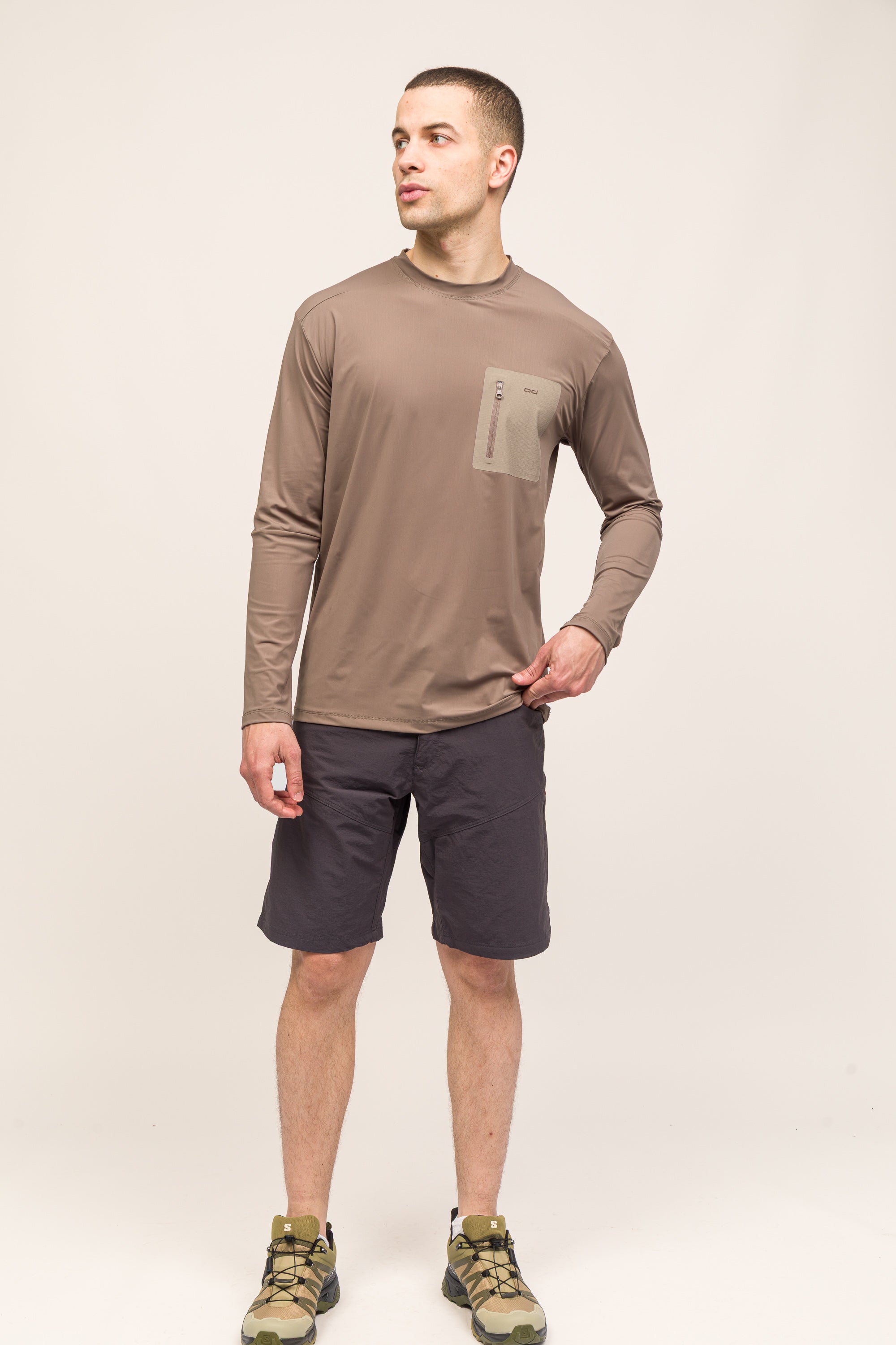 Climacool Performans Uzun Kollu T-Shirt - Bej