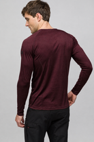 All-Season %100 Merino Uzun Kollu T-Shirt 135 Gr - Bordo