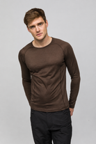 All-Season %100 Merino Uzun Kollu T-Shirt 135 Gr - Kahverengi