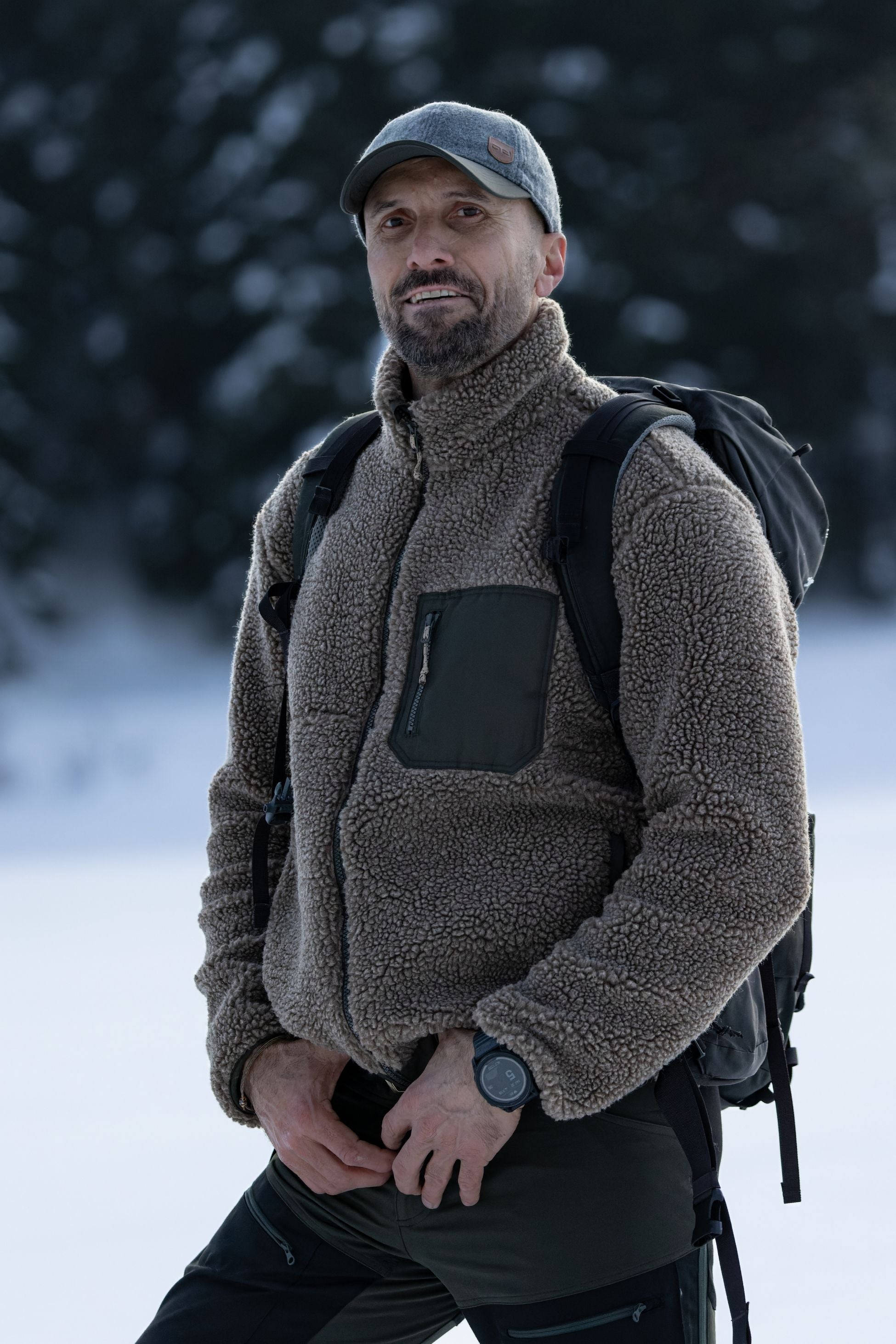 Sherpa Yün Ceket Lambswool - Vizon