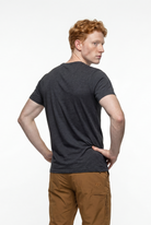 Soft Tees Basic T-Shirt %100 Pamuk Gri Melanj