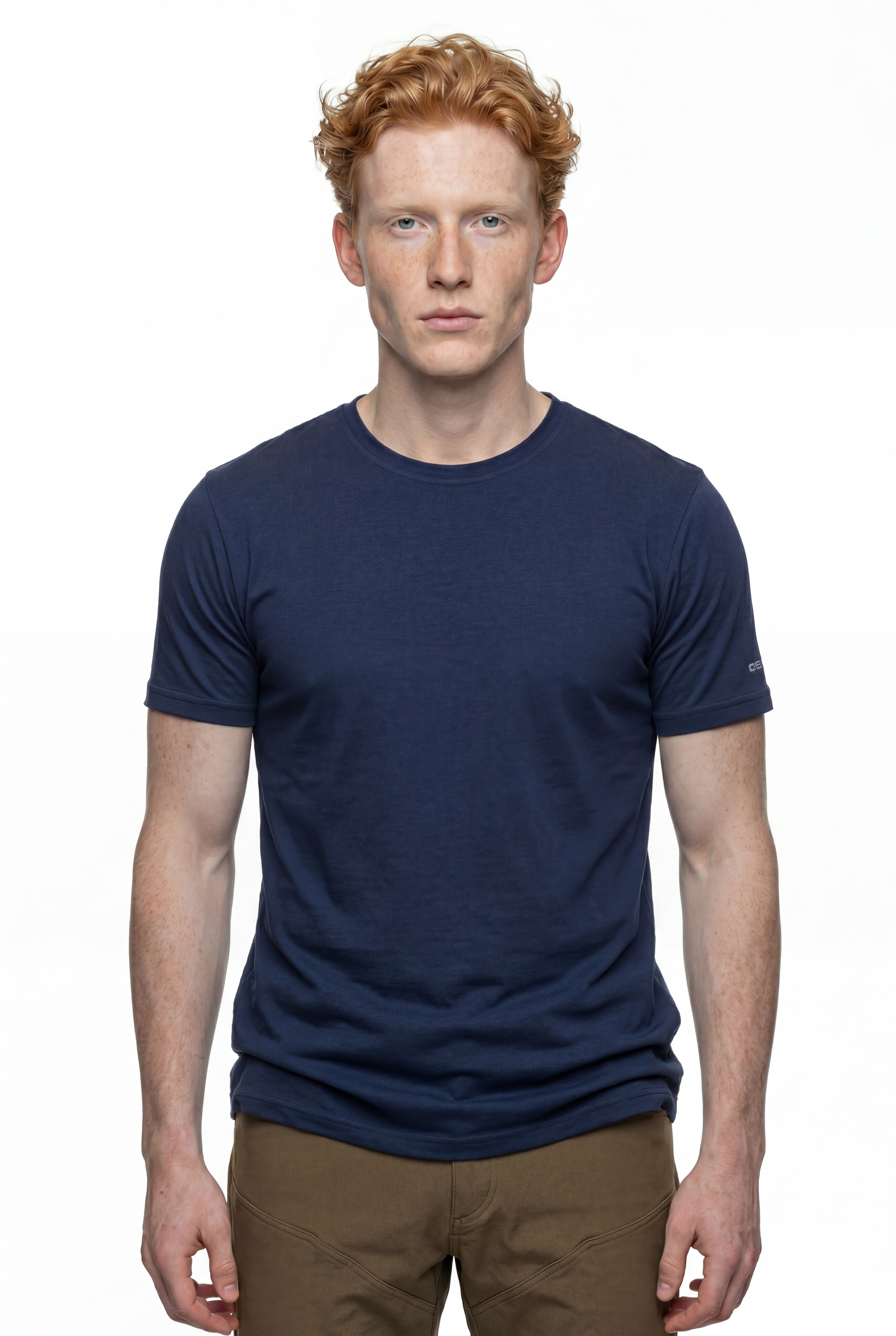 Soft Tees Basic T-Shirt %100 Pamuk Lacivert