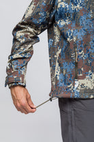 Softshell Rüzgar Ve Suya Dayanıklı Mont- Camo Mavi