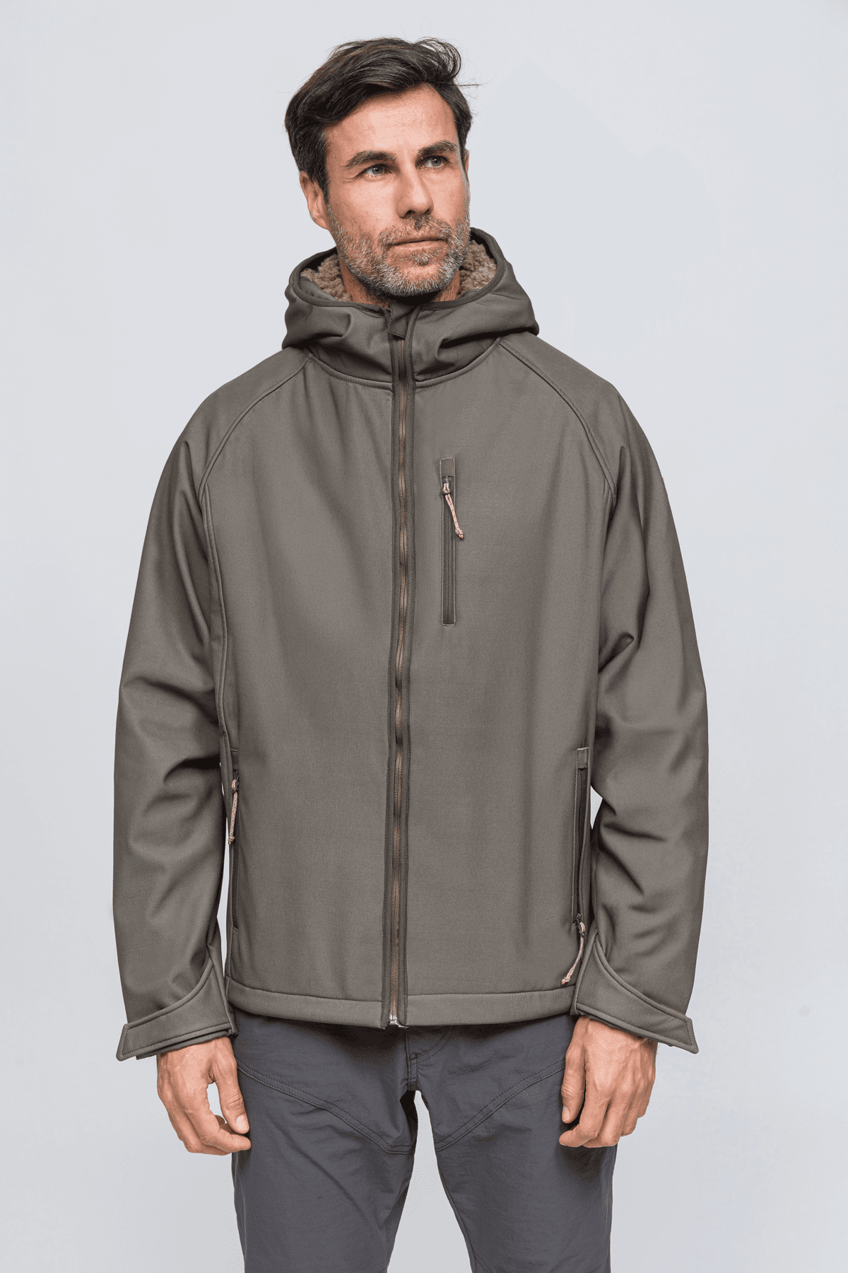 Softshell Rüzgar Ve Suya Dayanıklı Mont - Toprak