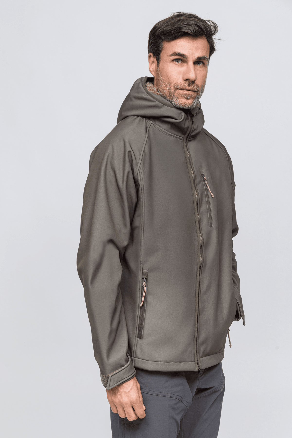 Softshell Rüzgar Ve Suya Dayanıklı Mont - Toprak