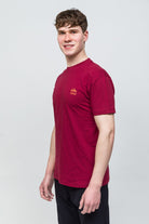 Traveller T-Shirt %100 Pamuk Printed - Bordo