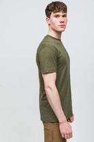 Traveller T-Shirt %100 Pamuk Printed - Haki