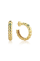 Odda75-Altın Kaplama 925 Ayar Gümüş Füreya Large Küpe Yeşil-Küpe-1-Milagron.com