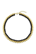 Odda75-Altın Kaplama Diana Siyah İnci Kolye-Kolye-1-Milagron.com