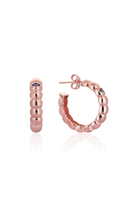 Odda75-Rose Altın Kaplama 925 Ayar Gümüş Füreya Large Küpe Lacivert-Küpe-1-Milagron.com