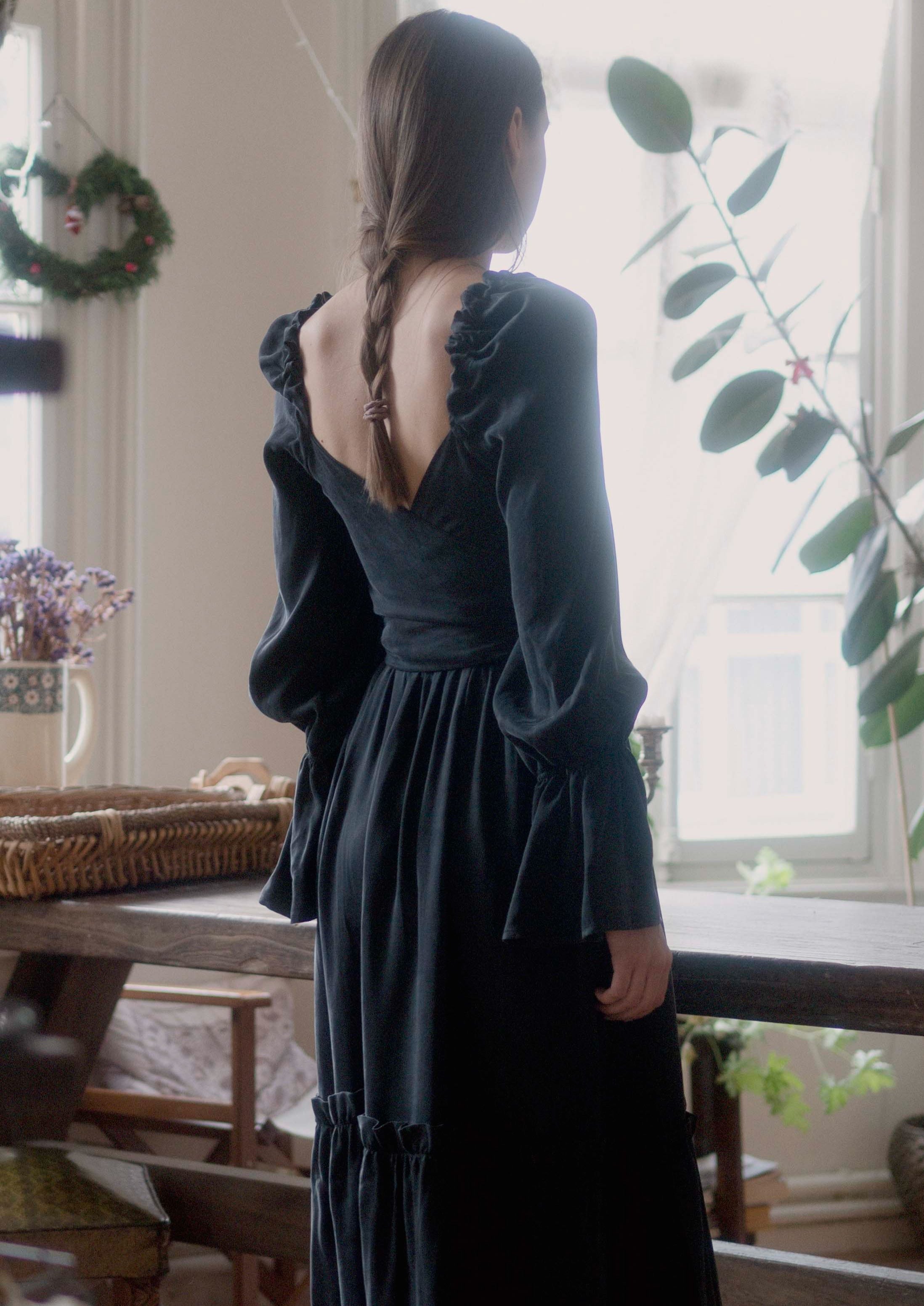 Oh Seven Days-Bailey Reversible Dress Black-2-Milagron.com