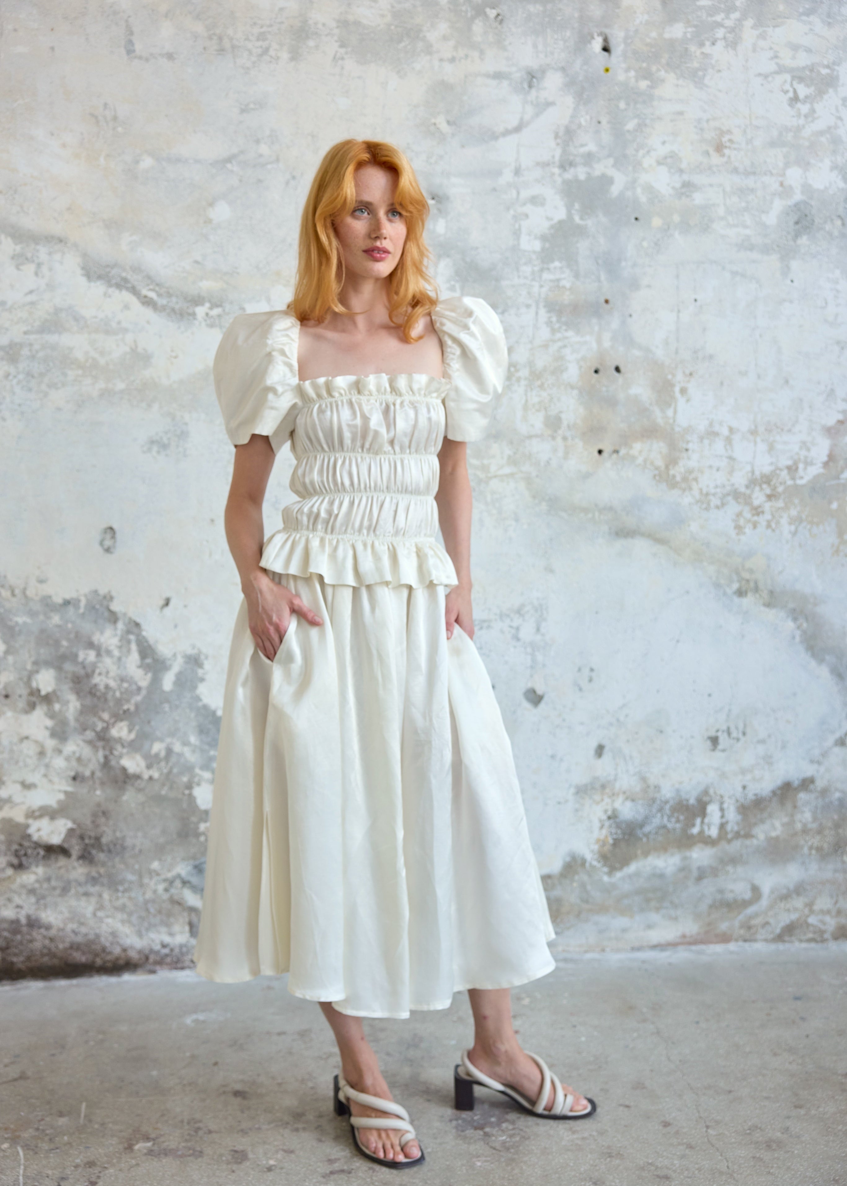 Belle Dress - White