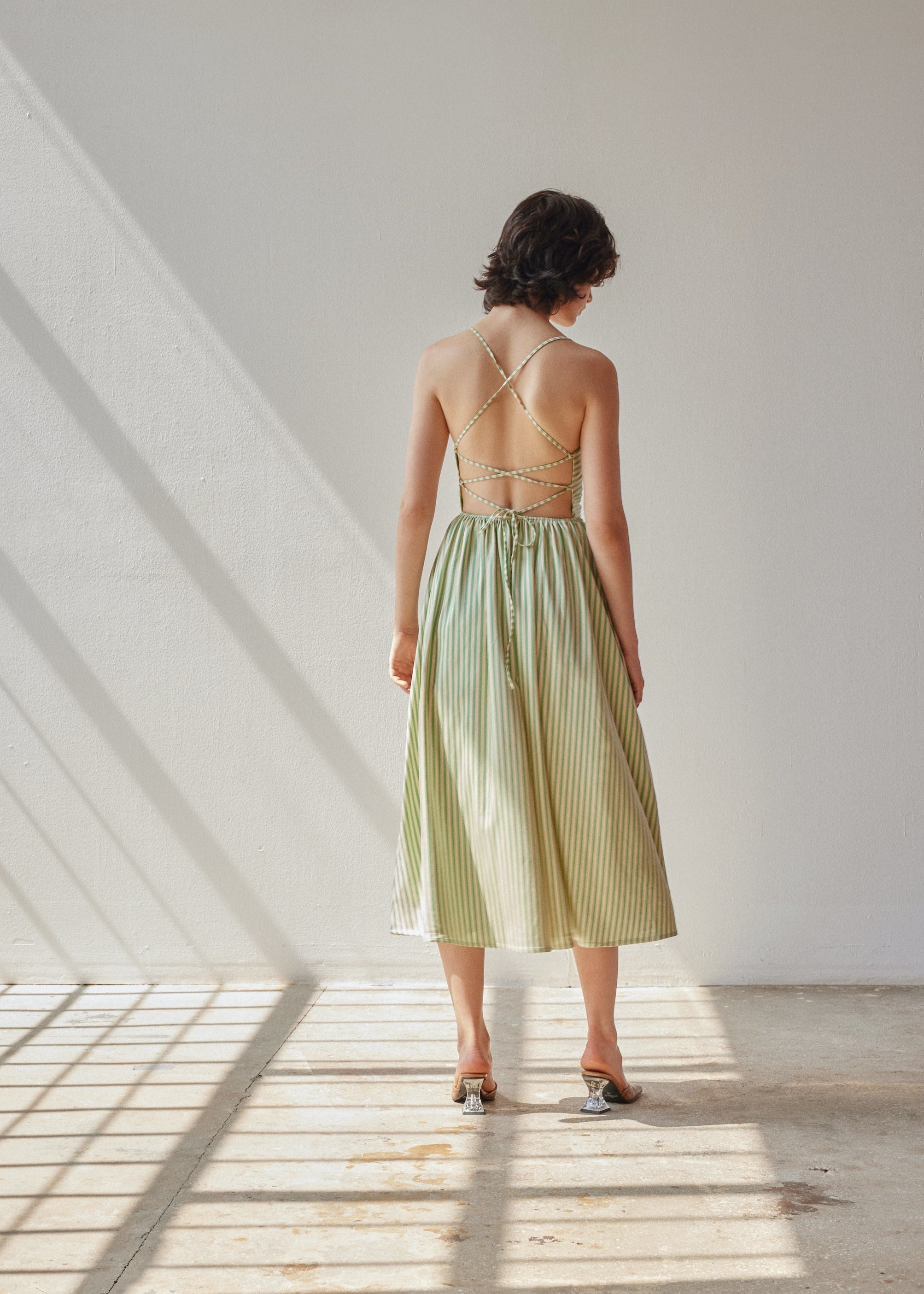 Oh Seven Days-Beth Dress Green-1-Milagron.com