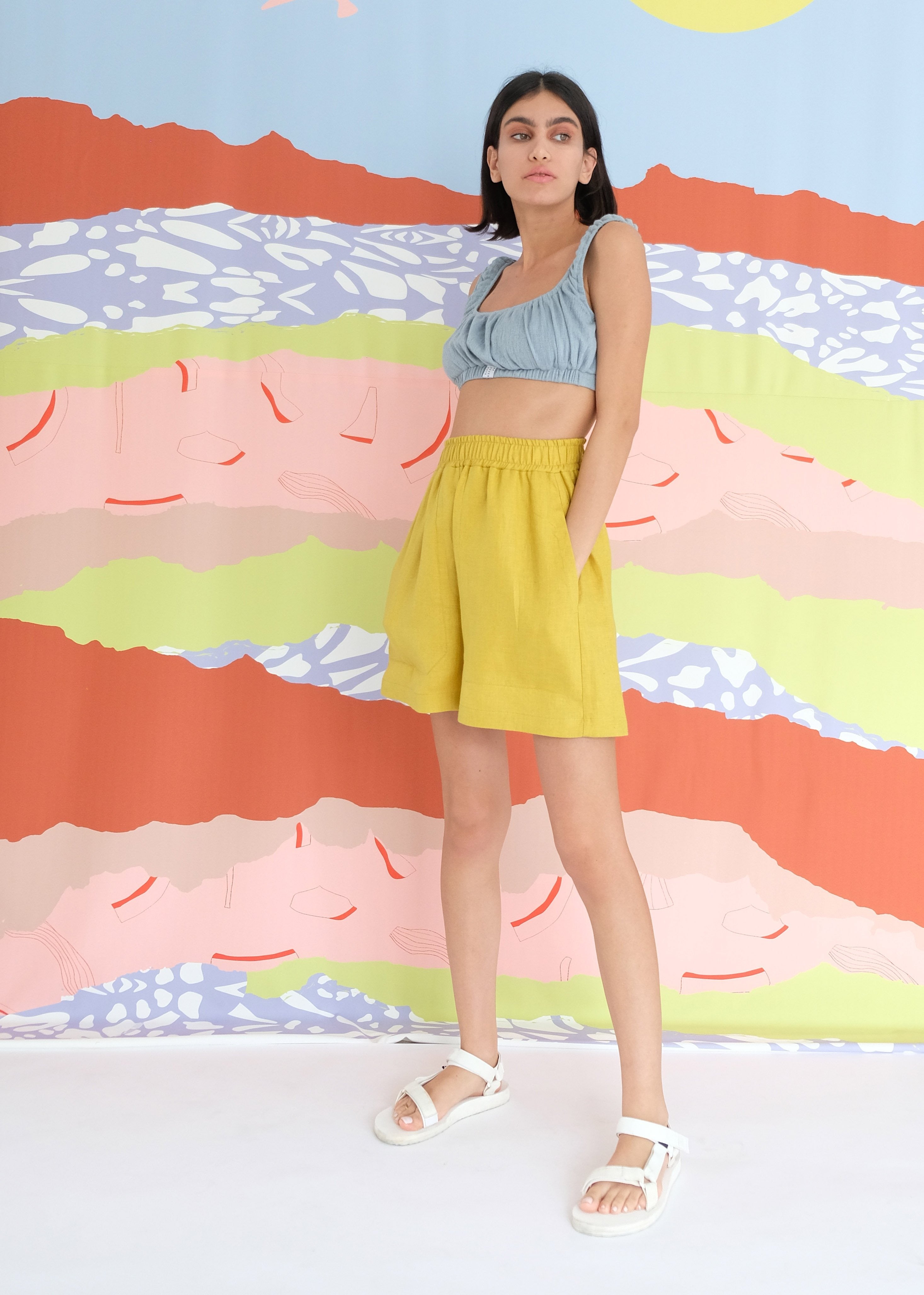 Oh Seven Days-Boxer Shorts ( Lemon Zest )-Bottoms-4-Milagron.com