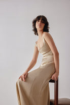 Oh Seven Days-Caroline Dress Beige-2-Milagron.com