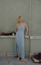 Oh Seven Days-Caroline Dress Blue-4-Milagron.com