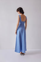 Oh Seven Days-Caroline Dress Blue-8-Milagron.com