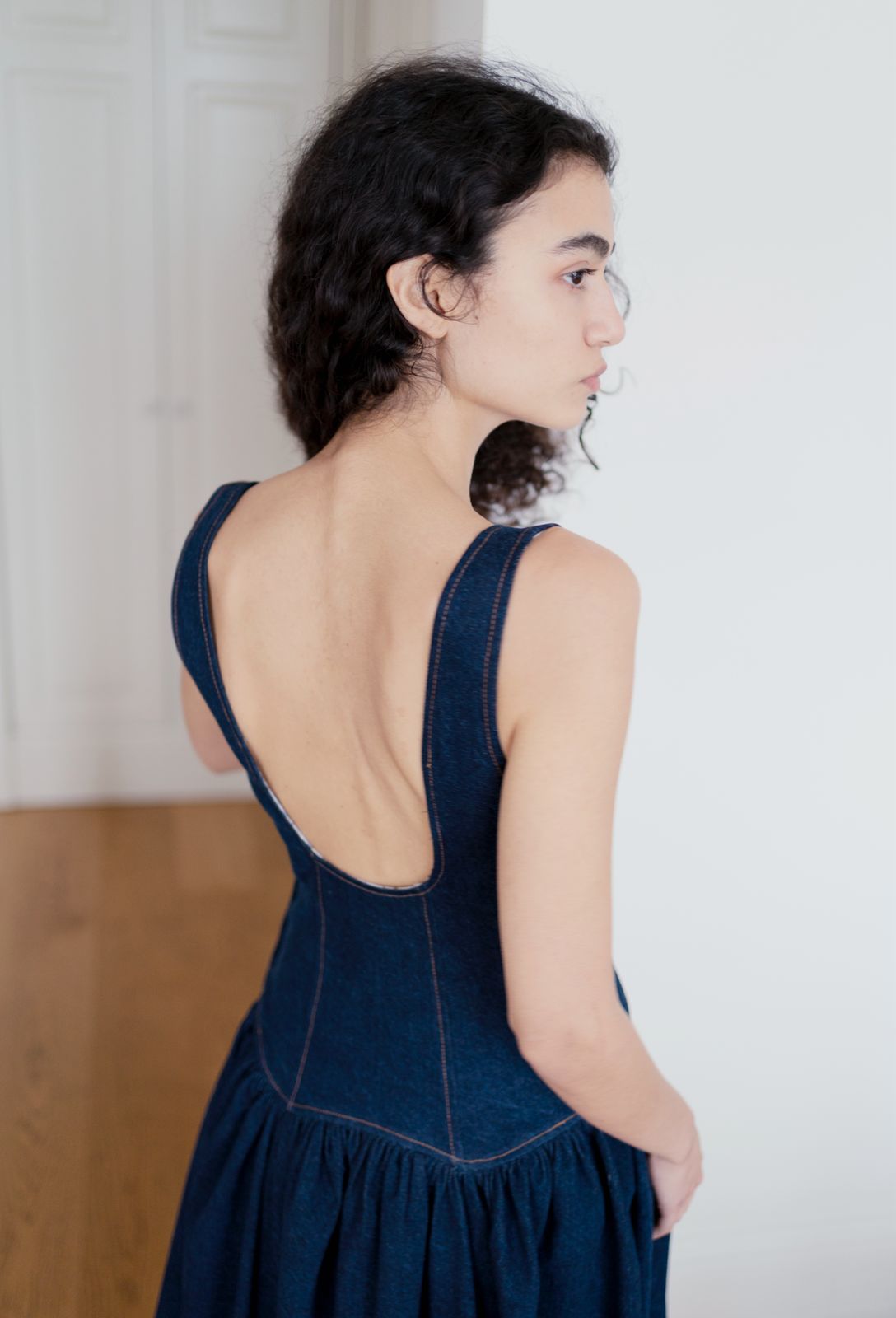 Oh Seven Days-Danielle Dress Dark Denim-10-Milagron.com