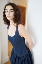Oh Seven Days-Danielle Dress Dark Denim-6-Milagron.com