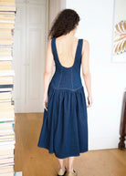 Oh Seven Days-Danielle Dress Dark Denim-7-Milagron.com