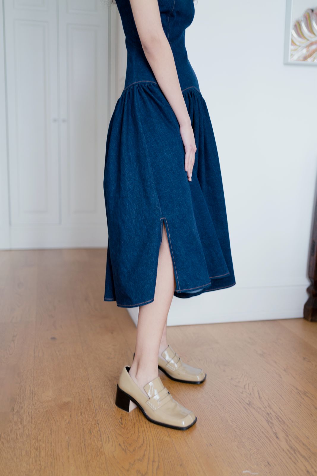 Oh Seven Days-Danielle Dress Dark Denim-9-Milagron.com