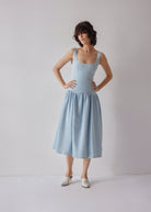 Oh Seven Days-Danielle Dress Light Blue-1-Milagron.com
