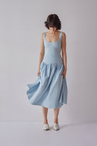 Oh Seven Days-Danielle Dress Light Blue-3-Milagron.com