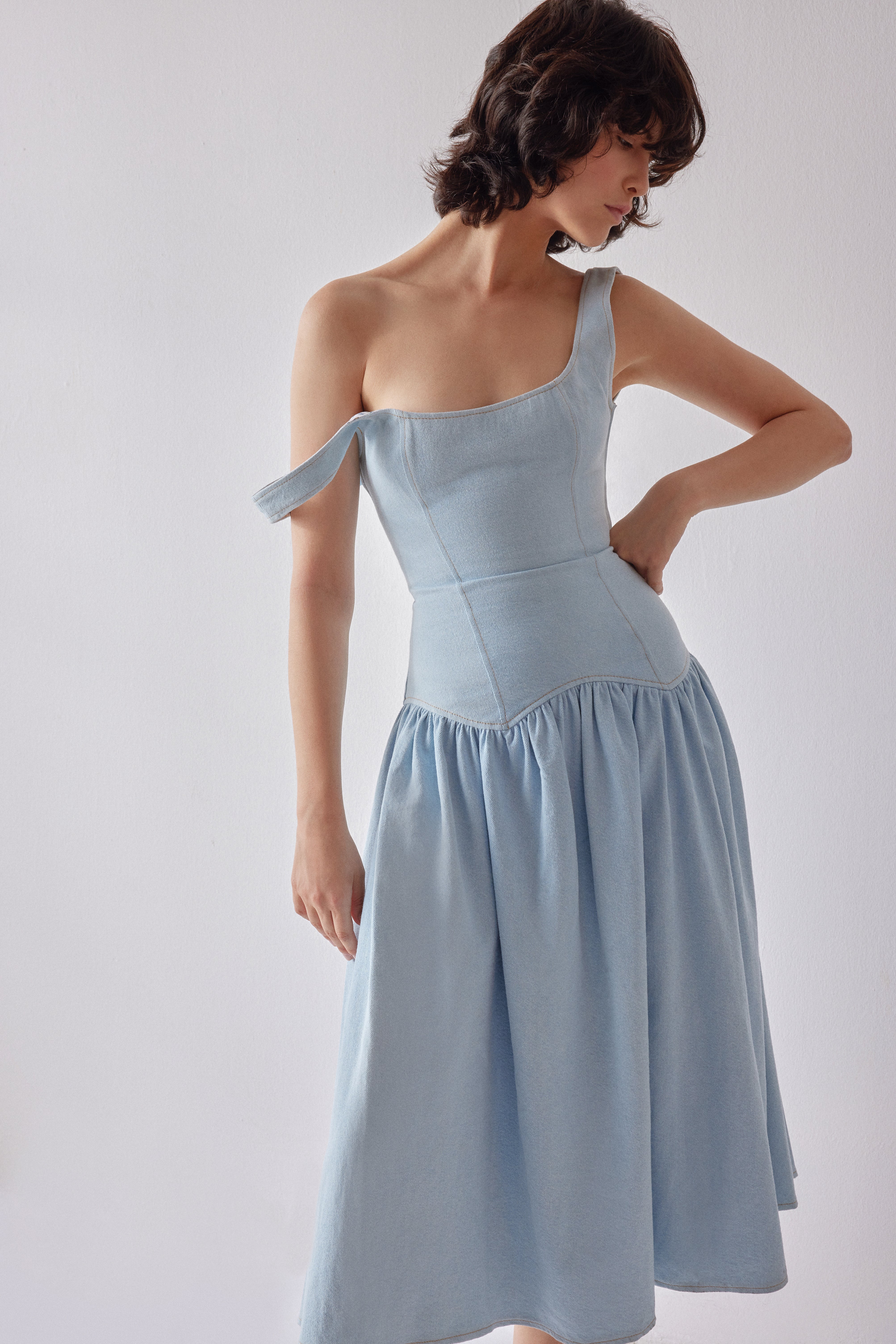 Oh Seven Days-Danielle Dress Light Blue-5-Milagron.com