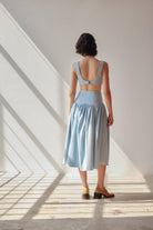 Oh Seven Days-Danielle Skirt Light Blue-2-Milagron.com