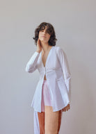 Oh Seven Days-Demi Blouse White-1-Milagron.com