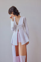 Oh Seven Days-Demi Blouse White-3-Milagron.com
