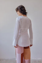 Oh Seven Days-Demi Blouse White-4-Milagron.com