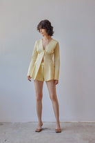 Oh Seven Days-Demi Blouse Yellow-3-Milagron.com