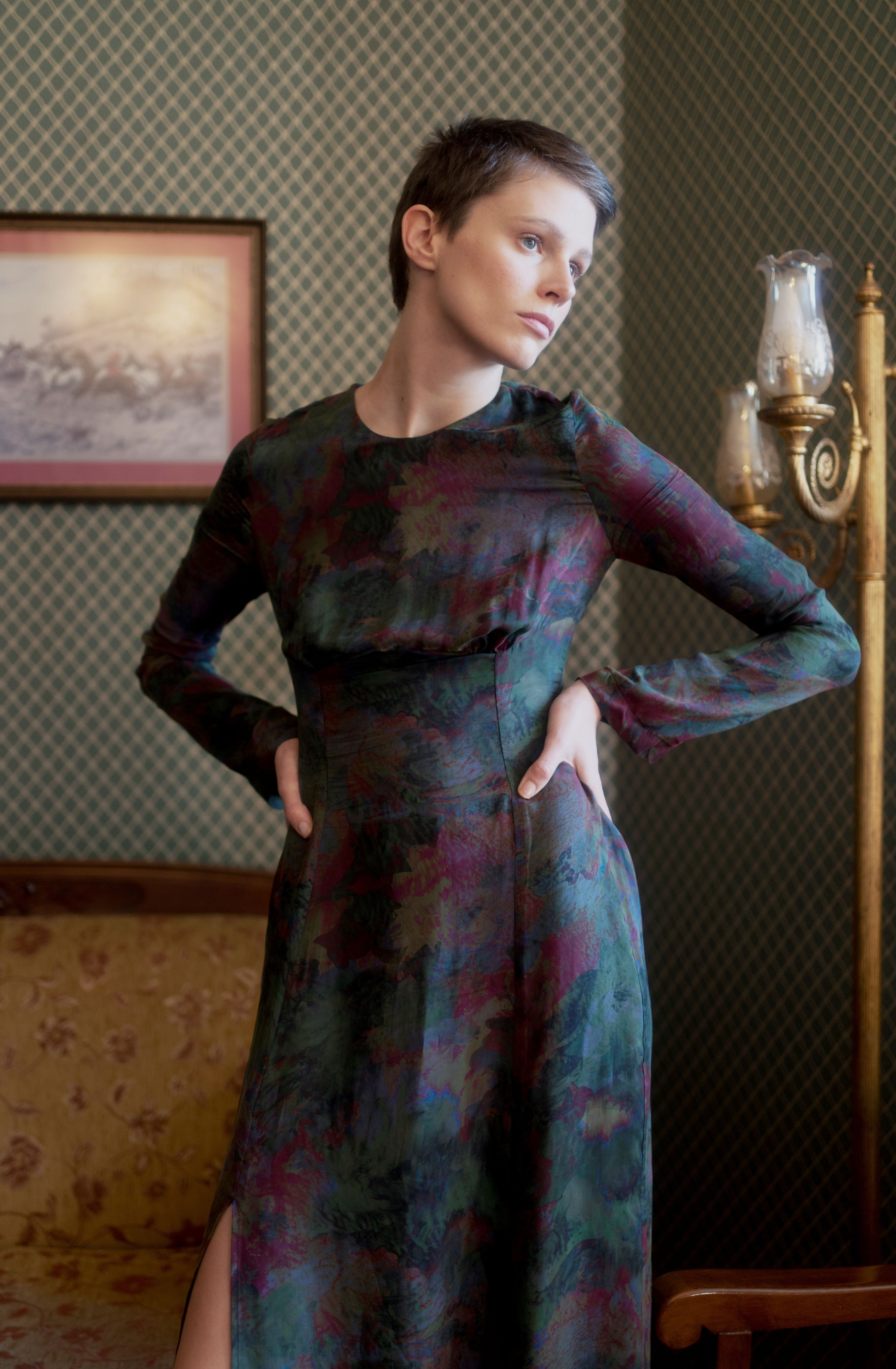 Desiree Dress - Swirl Print