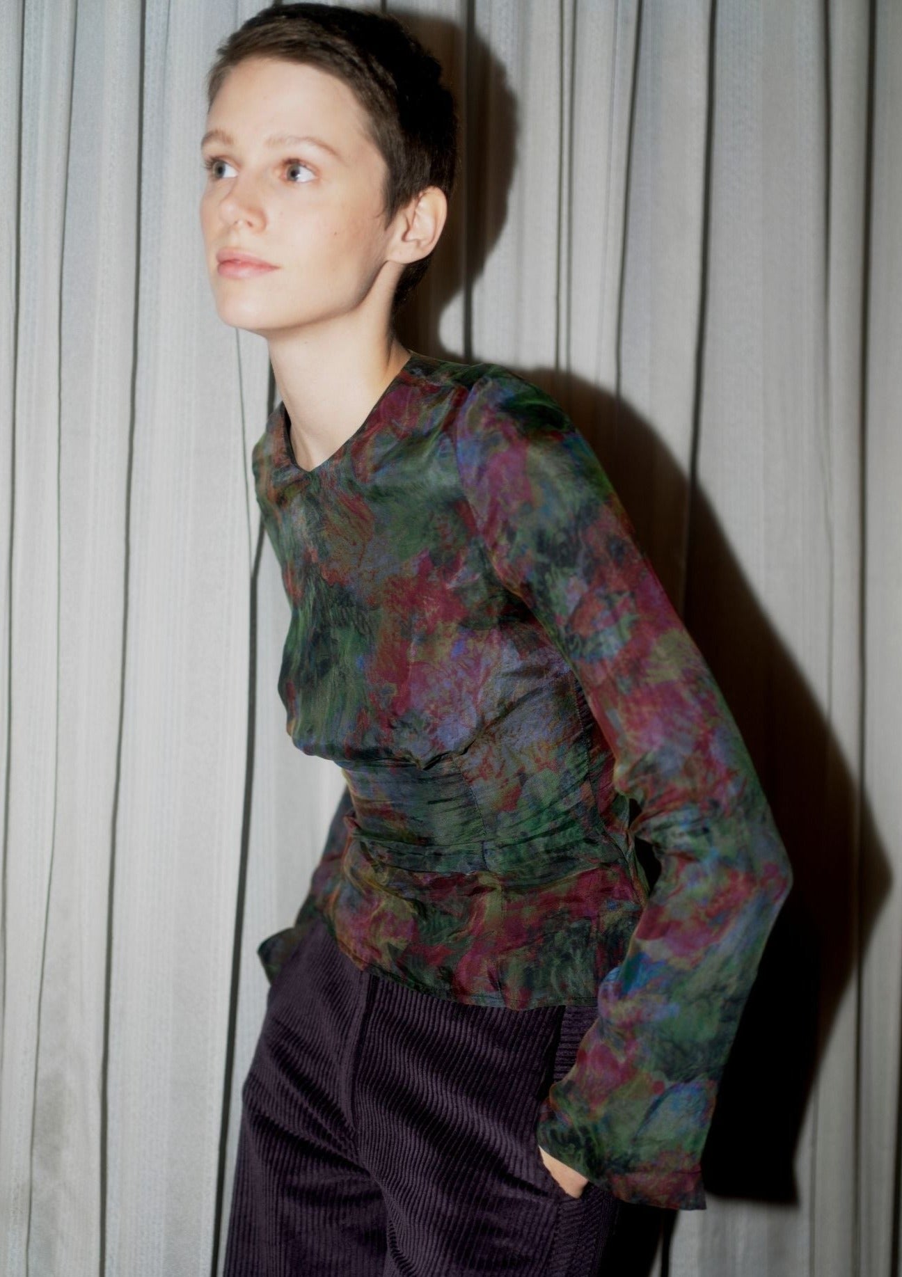 Oh Seven Days-Desiree Top Swirl Print-Tops-1-Milagron.com