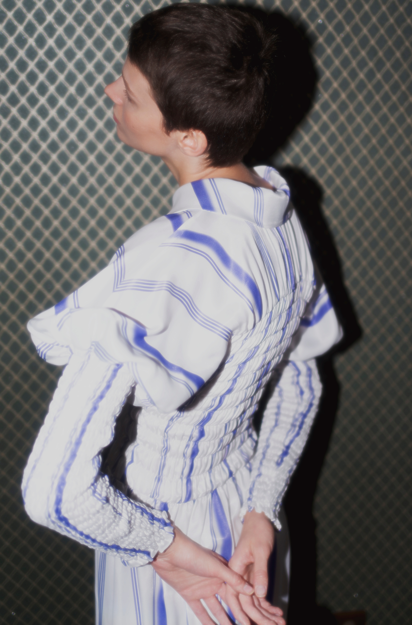 Oh Seven Days-Eloise Dress Blue Striped-Dresses-3-Milagron.com